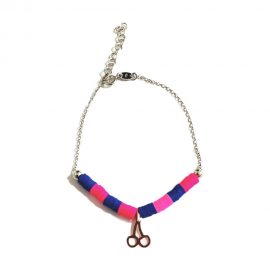 bracciale ciliegia blu fucsia