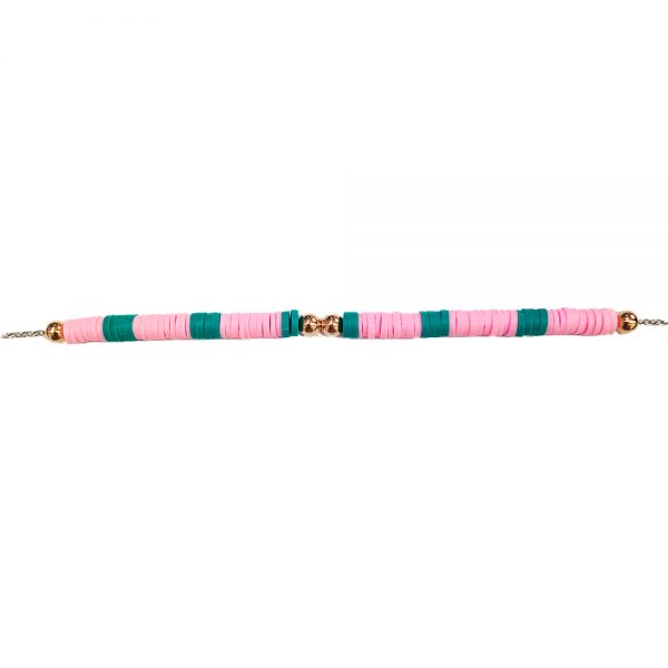 Cavigliera rosa verde