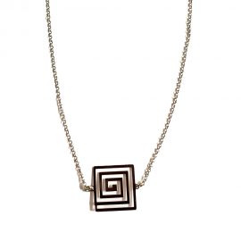 Collana alpha spirale quadrata