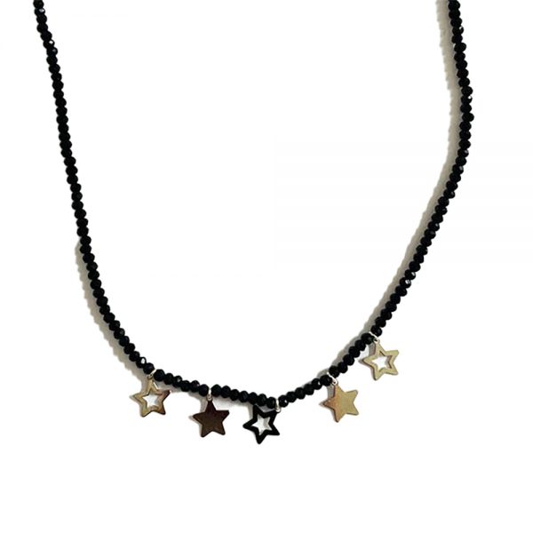 collana black cristalli