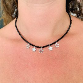collana black cristalli