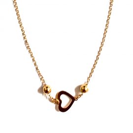 Collana colore oro con cuore