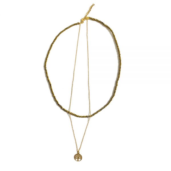 collana gialla albero