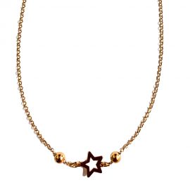 collana stella colore oro