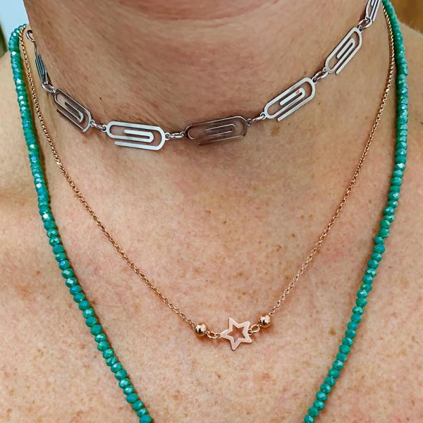 collana stella colore oro