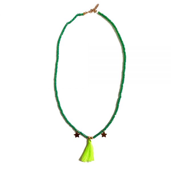 collana verde ciuffo