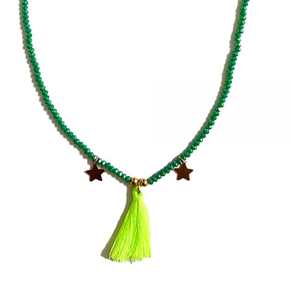collana verde nappina