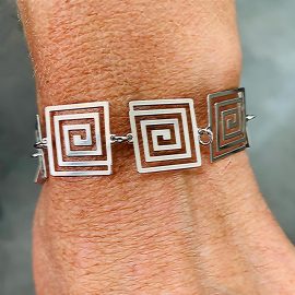 Braccialetto alpha spirale quadrata ind