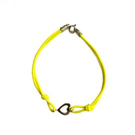 braccialetto giallo cuore