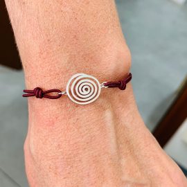 braccialetto marrone spirale ind