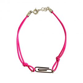 braccialetto rosa clip