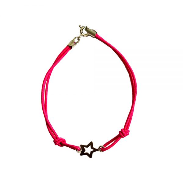 braccialetto rosa stella