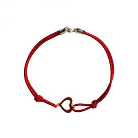 braccialetto rosso cuore