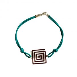 braccialetto verde spirale