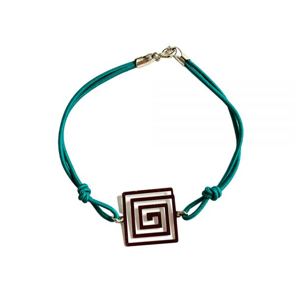 braccialetto verde spirale