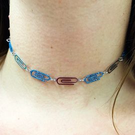 Collana Alpha chocker glitter