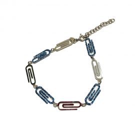 bracciale alpha paperclip glitter