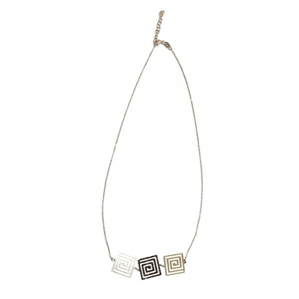 Collana alpha spirali quadrate
