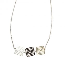 Collana alpha spirali quadrate