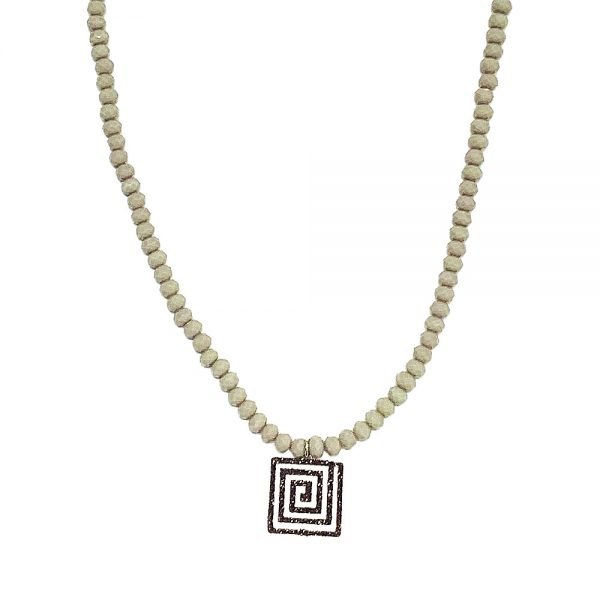 Collana perline spirale det