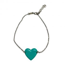 bracciale BV cuore turchese