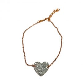 bracciale BV oro cuore argento