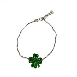 bracciale BV quadrifoglio glitter