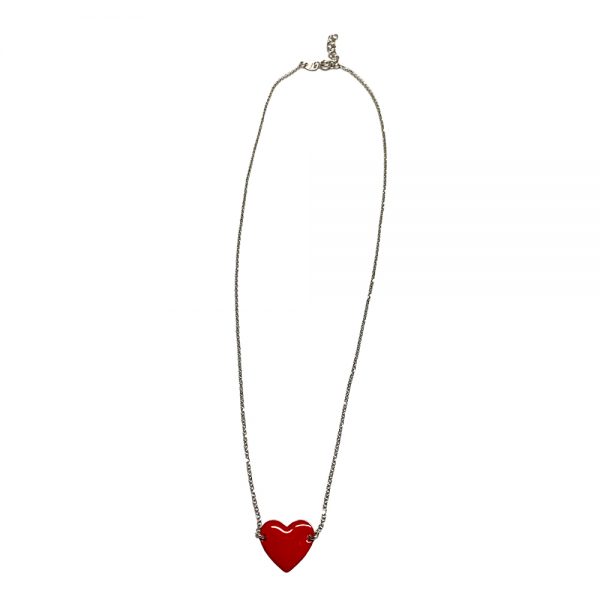 Collana BV cuore rosso