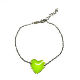bracciale BV cuore verde