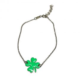 bracciale BV quadrifoglio verde