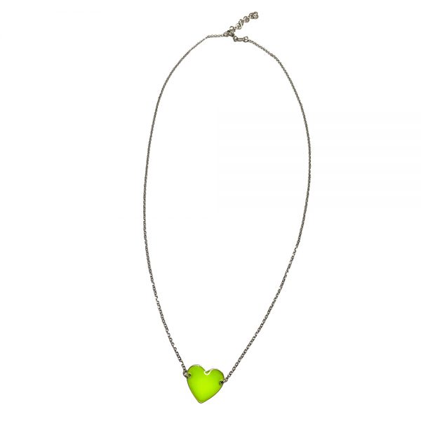 collana BV cuore verde