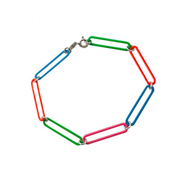 braccialetto BV clips multicolor