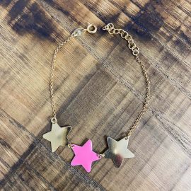 braccialetto summer21 stelle rosa
