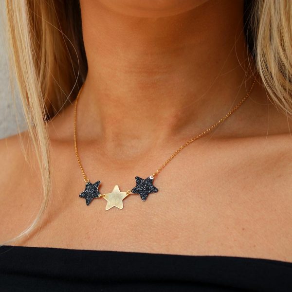 collana summer21 stelle black ind