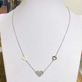 collana tre cuori e glitter